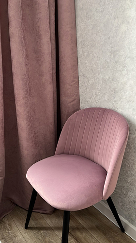 Стул на металлокаркасе Gabi dark beige / black / silver фото покупателя 493