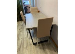 Деревянный стол Лота Лофт 120(160)х75 черный матовый / бетон светлый фото покупателя 578