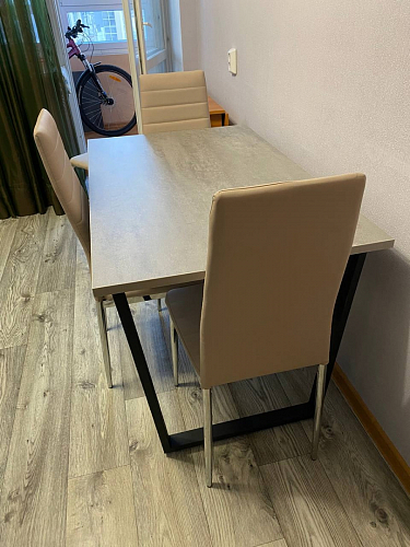 Стол раскладной Лота Лофт 120 25 мм юта / черный матовый фото покупателя 578