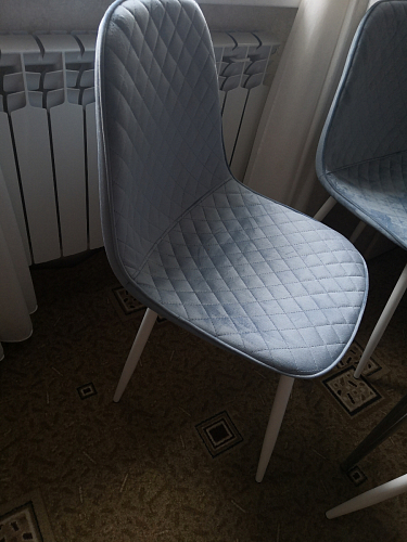 Стул на металлокаркасе Capri dark beige / white фото покупателя 122