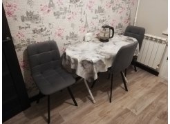 Стул на металлокаркасе Чилли светло-серый / черный фото покупателя 363