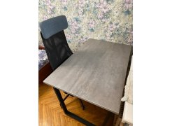 Стол Лота Лофт 120 25 мм сабия / черный матовый фото покупателя 730