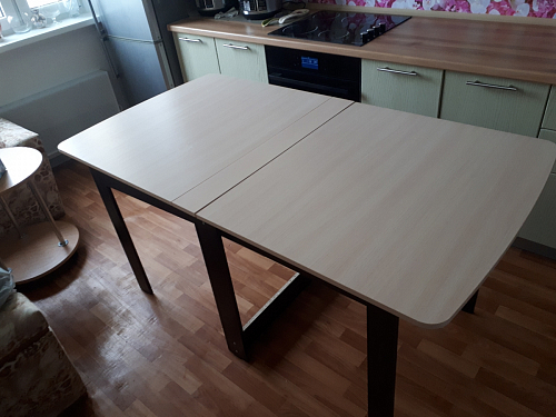 Стол обеденный раздвижной СтК4 дуб молочный фото покупателя 25