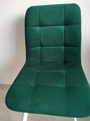 Стул на металлокаркасе Чилли зеленый / черный фото покупателя 678