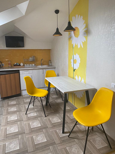 Деревянный стол Барон О 200 х 90 белая пленка шагрень / черный фото покупателя 75