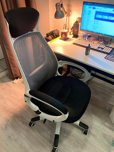 Компьютерное кресло Burgos белое фото покупателя 1