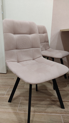 Стул на металлокаркасе Чилли зеленый / черный фото покупателя 1479