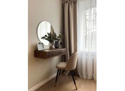 Стул на металлокаркасе Gabi 1 бежевый / черный с серебряными наконечниками фото покупателя 624