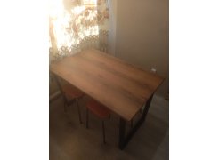 Стол Лота Лофт 140 25 мм черный матовый / бетон фото покупателя 484