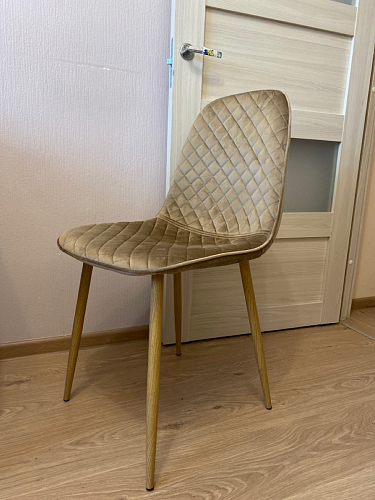 Стул на металлокаркасе Capri dark beige / white фото покупателя 41