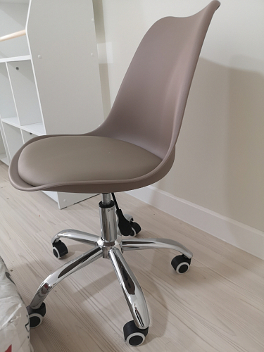 Компьютерное кресло Kolin с подушкой clear / white фото покупателя 365