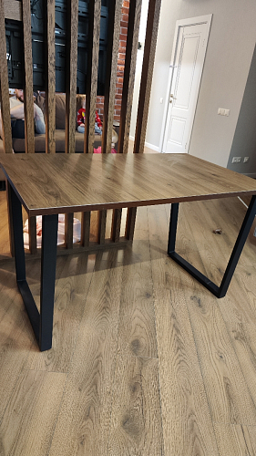 Стол Лота Лофт 120 32 мм бетон / черный матовый фото покупателя 355