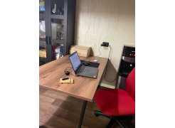 Стол Лота Лофт 140 25 мм черный матовый / бетон фото покупателя 214