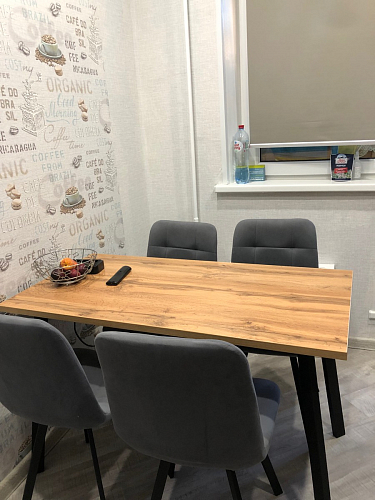 Обеденная группа Эделин темно-серый / дуб вотан / черный матовый фото покупателя 4