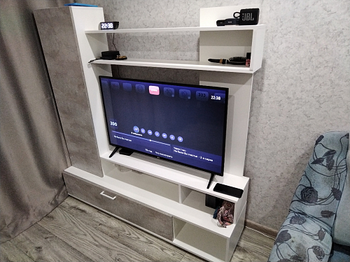 Готовая гостиная Jimenez дуб венге / белый глянец фото покупателя 110