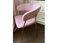 Стул на металлокаркасе Kamelia темно-серый / золотой фото покупателя 66