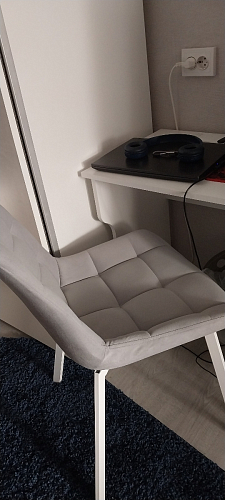 Стул на металлокаркасе Челси темно-серый 996 / черный фото покупателя 27