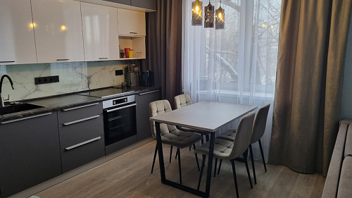 Деревянный стол Лота Лофт 140х80 дуб крафт табачный / черный матовый фото покупателя 775