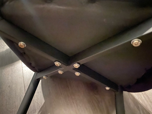 Стул на металлокаркасе Seda 01 blue / gold / black фото покупателя 58