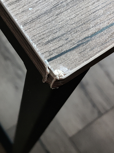 Письменный стол Клер Лофт черный матовый / бетон фото покупателя 55