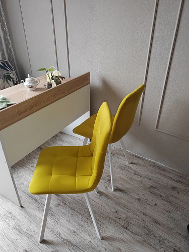 Стул на металлокаркасе Чилли К темно-серый (velutto 32) / черный фото покупателя 189