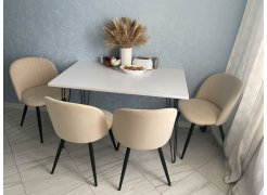 Стул на металлокаркасе Gabi 1 light purple / black фото покупателя 730