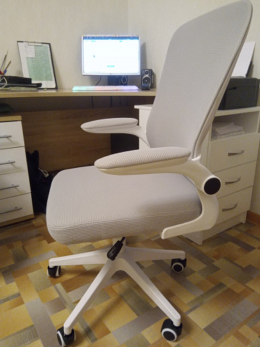 Компьютерное кресло Konfi dark gray / pink / white фото покупателя 274