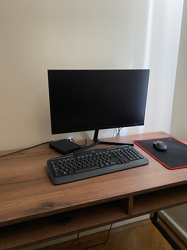 Письменный стол Леон Лофт черный матовый / дуб вотан фото покупателя 151