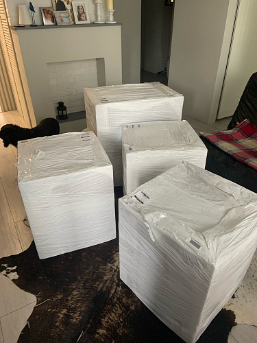 Стул на металлокаркасе Kora light blue / white фото покупателя 127