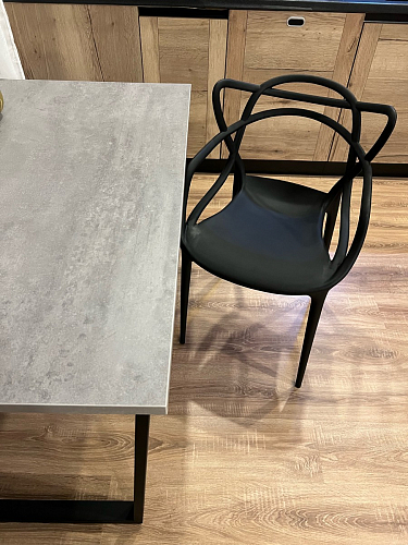 Стол Лота Лофт 120 32 мм бетон / черный матовый фото покупателя 76