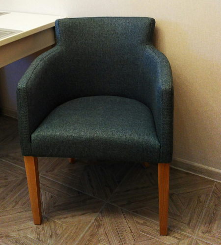 Кресло Knez ткань бежево-серая / белый фото покупателя 2