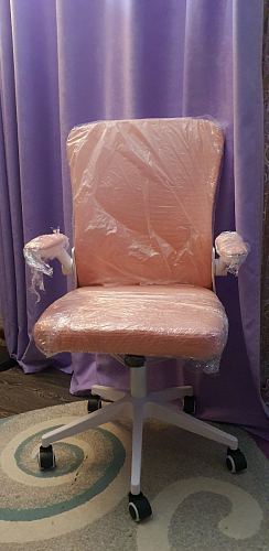 Компьютерное кресло Konfi dark gray / pink / white фото покупателя 103