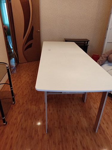 Стол обеденный раздвижной СтК7 дуб молочный фото покупателя 124