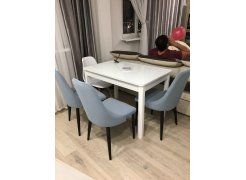 Стул на металлокаркасе Kora beige / black фото покупателя 85