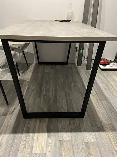 Деревянный стол Лота Лофт 120х75 белый матовый / дуб крафт золотой фото покупателя 886