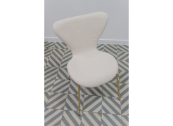 Стул на металлокаркасе Solo white / gold из шоурума 2