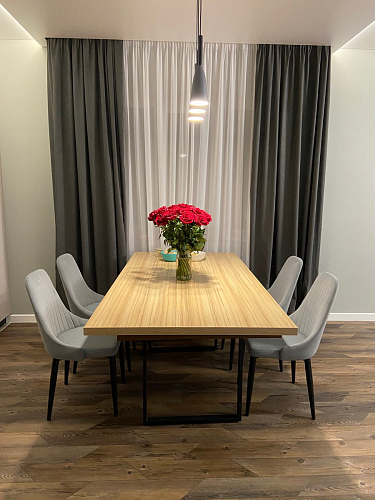 Стул на металлокаркасе Kora green / black фото покупателя 322