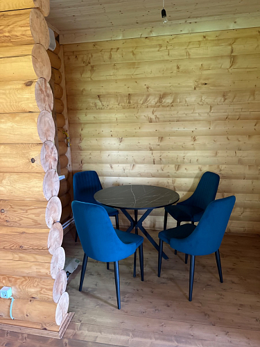 Стул на металлокаркасе Kora light blue / white фото покупателя 415