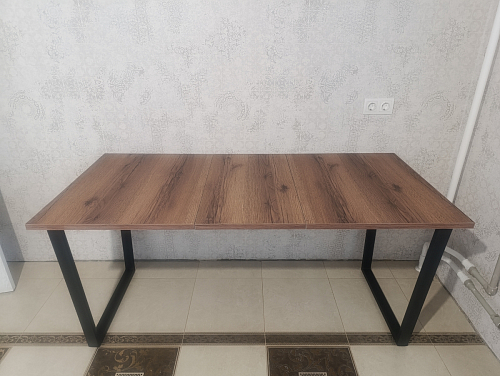 Стол Лота Лофт 140 25 мм черный матовый / бетон фото покупателя 709