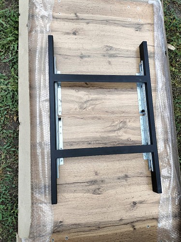 Деревянный стол Лота Лофт 120х75 белый матовый / дуб крафт золотой фото покупателя 472