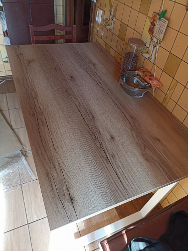 Деревянный стол Лота Лофт 140х80 черный матовый / бетон светлый фото покупателя 933