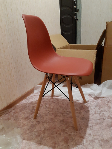 Пластиковый стул Eames PC-015 желтый фото покупателя 160