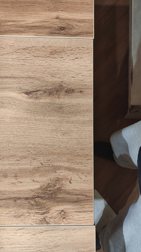 Стол раскладной Колон Лофт 120 32 мм дуб галифакс табако / черный матовый фото покупателя 152