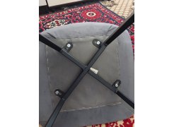 Стул на металлокаркасе Чилли синяя ткань / белый фото покупателя 625