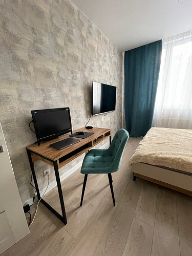 Письменный стол Леон Лофт бетон / черный матовый фото покупателя 118