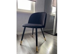 Стул на металлокаркасе Gabi 1 бежевый / черный с серебряными наконечниками фото покупателя 561