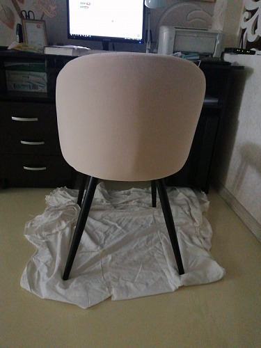 Стул на металлокаркасе Gabi 1 темно-серый / черный фото покупателя 125