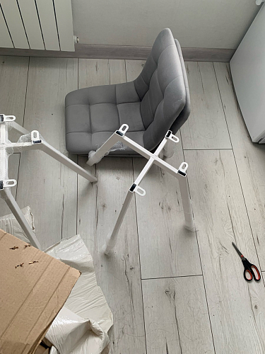 Стул на металлокаркасе Чилли зеленый / черный фото покупателя 723