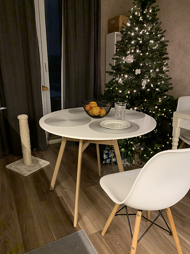 Деревянный стол Skandi 80 белый фото покупателя 16