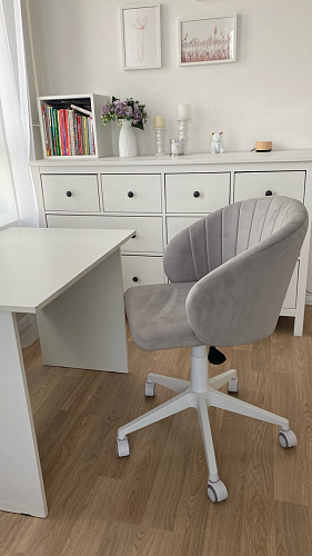 Компьютерное кресло Пард экокожа белый фото покупателя 154